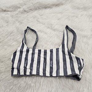 Kitty & Vibe Reversible Bikini Swimsuit Top Large